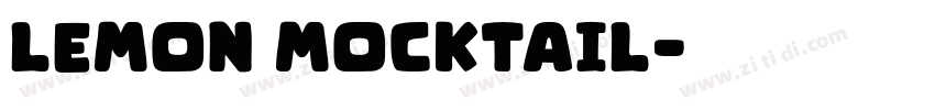 Lemon Mocktail字体转换